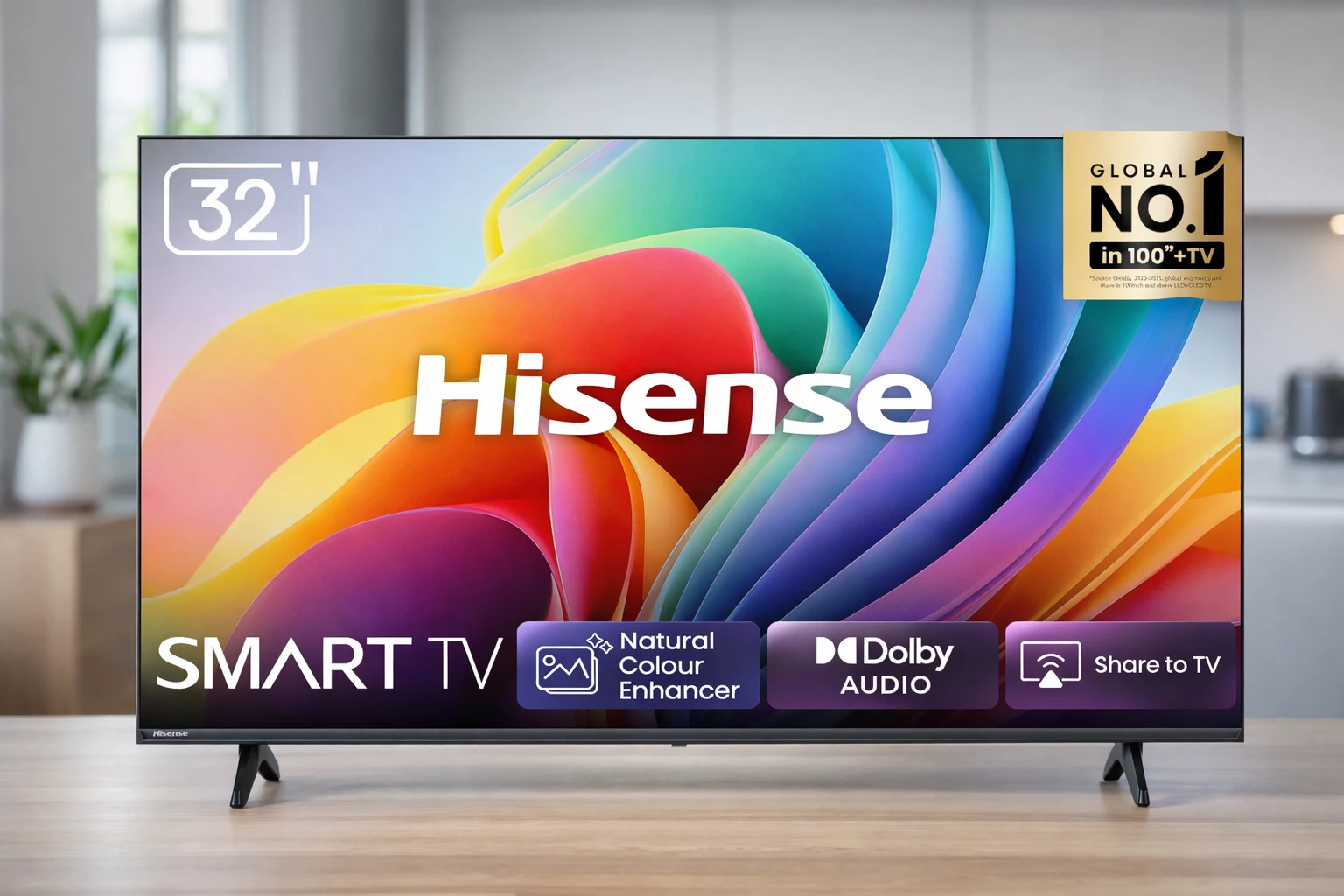 Hisense 32A4NV: Smart TV HD de 32" com recursos avançados e som DTS Virtual X