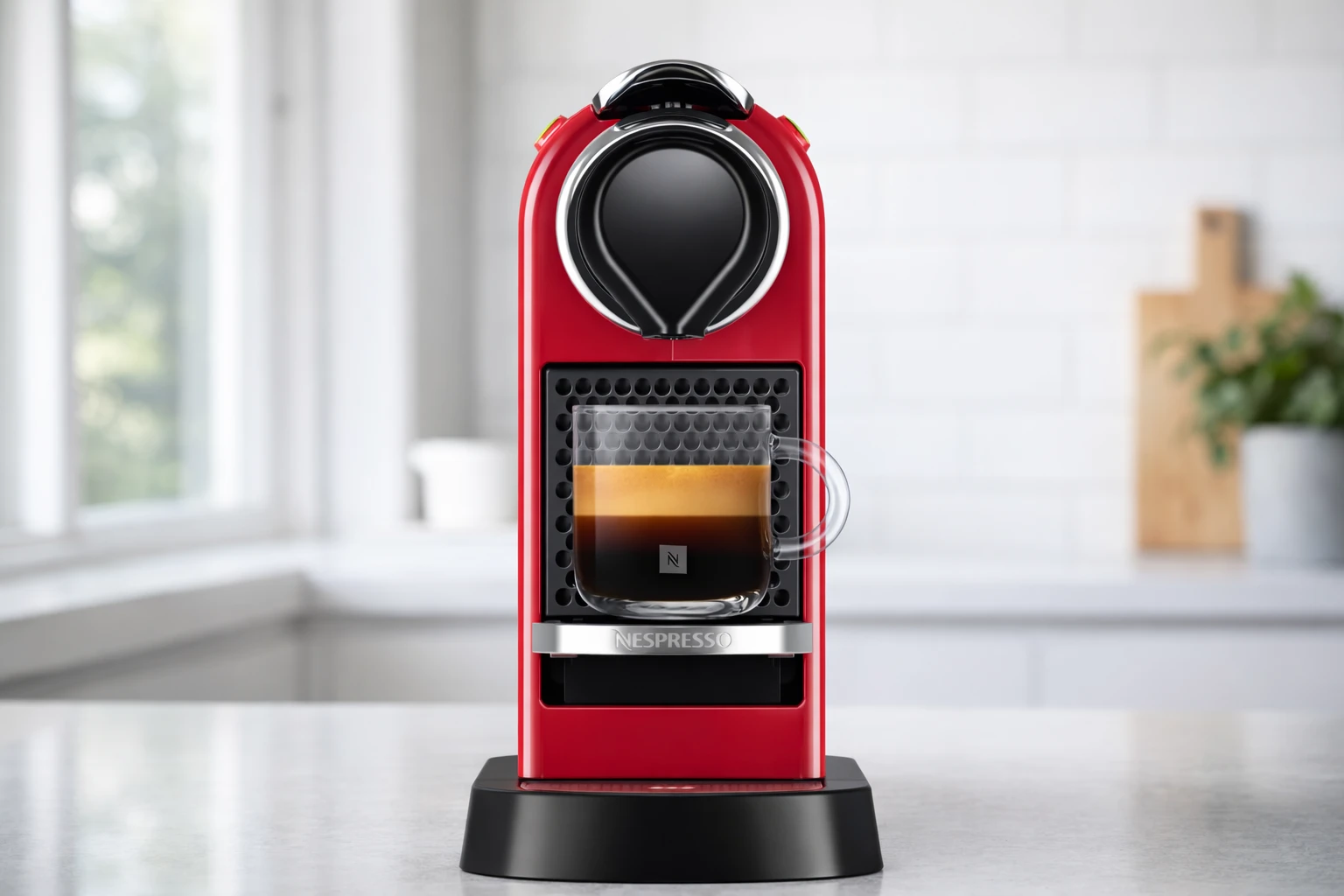 Nespresso CitiZ Vermelho Cereja: espresso rápido e design compacto para seu café diário