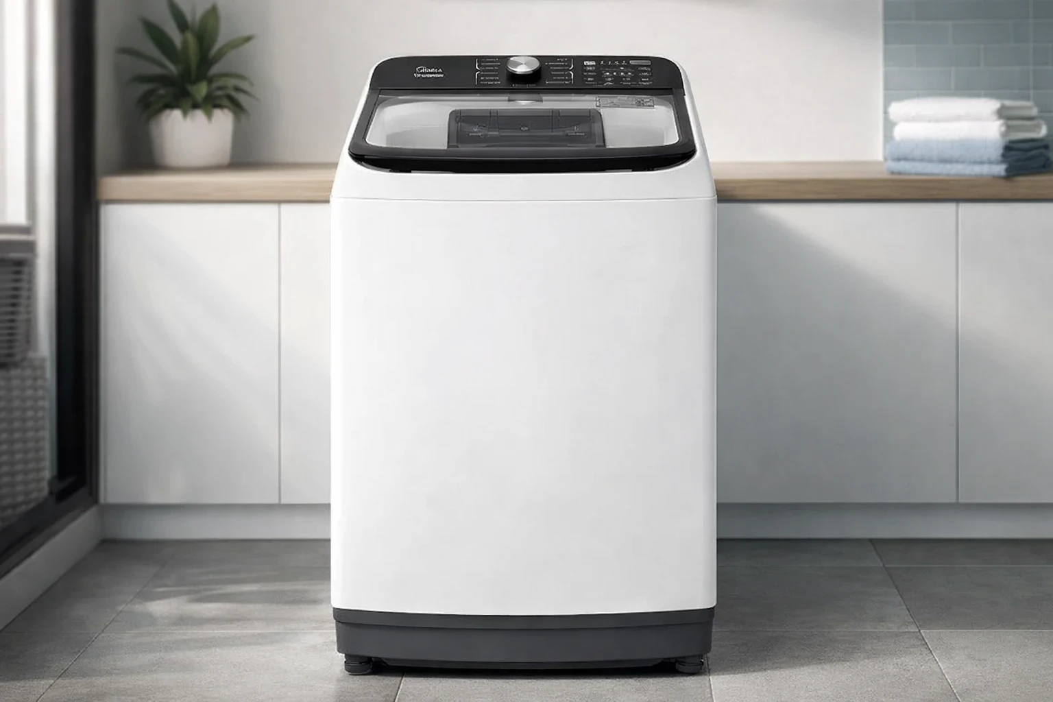 Lavadora de Roupas Midea 15kg Wave Agitador Branca 127V (MA512W150A/WKBR05)