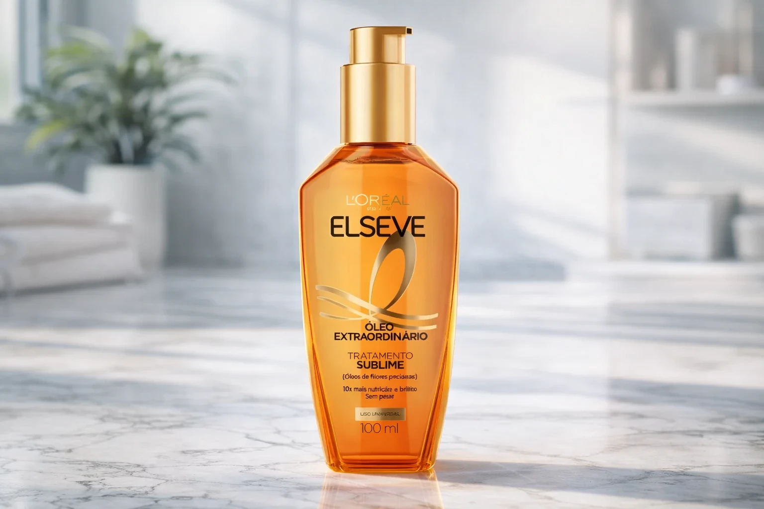 L'Oréal Paris Elseve Óleo Extraordinário 100ml - Leave In Anti Frizz Protetor Térmico