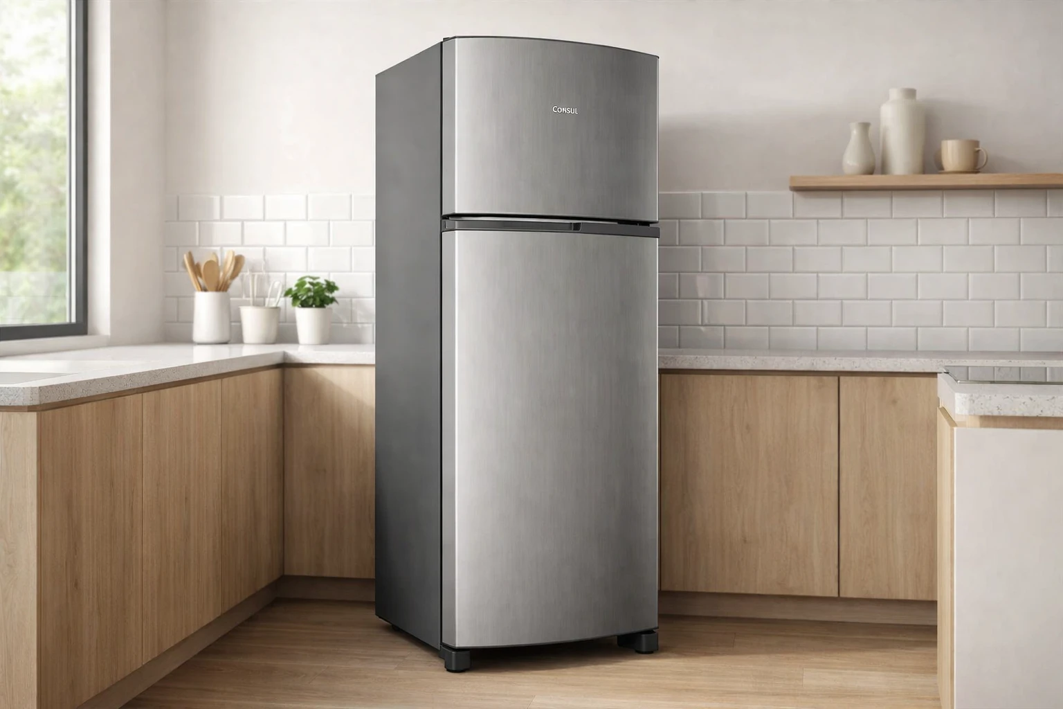 Geladeira Frost Free Duplex 333 Litros Inox Consul - CRM40MK 220v