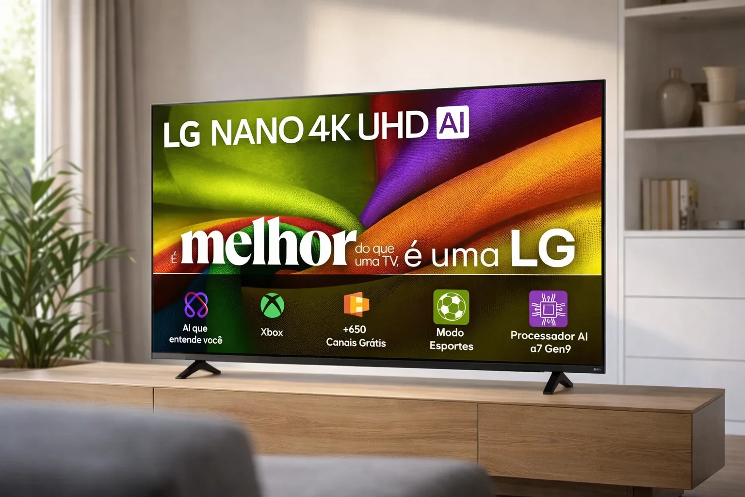 Smart TV 4K 65" LG NANO UHD AI NU850 2026 65NU850BPSA