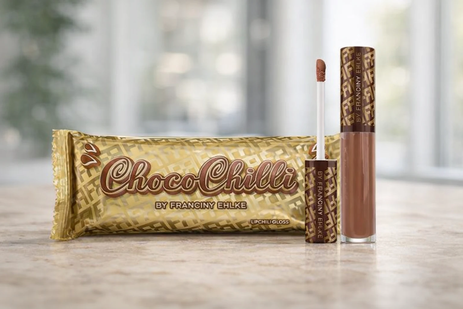 Avaliação do Brilho Labial Franciny Ehlke Choco Chilli Gloss Chocolate