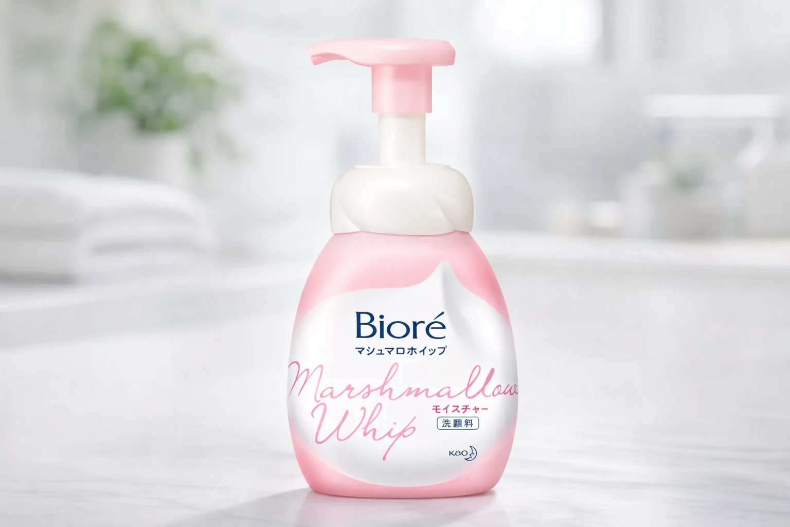 Sabonete Facial em Espuma Bioré Marshmallow Whip: limpeza suave para todos os tipos de pele