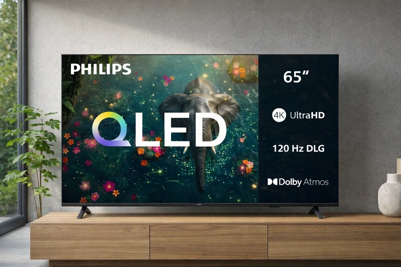 Smart TV Philips 65 polegadas QLED 4K UHD HDR10+ 65PQG7811/78