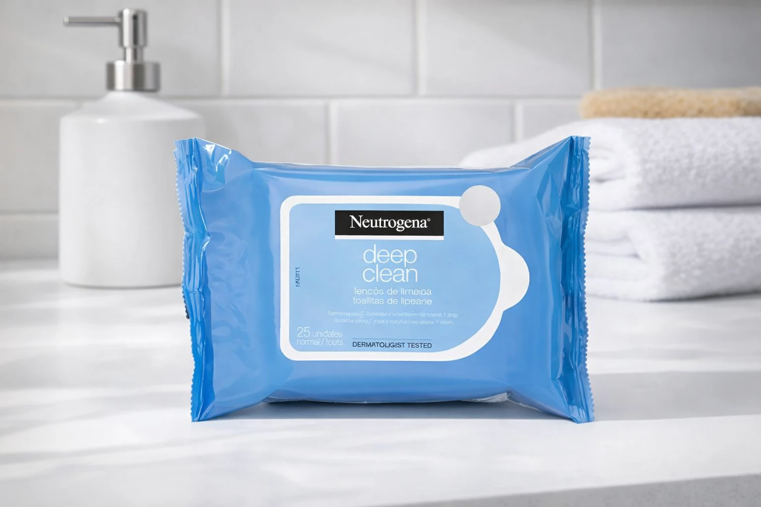 Lenços Demaquilantes Neutrogena Deep Clean: Praticidade e Cuidado para Pele Sensível