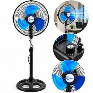 Ventilador Coluna 220V 40W 3 Velocidades Oscilante Altura Ajustável - Paju