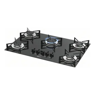 Cooktop a Gás Fischer 5 Bocas Mesa Vidro Bivolt