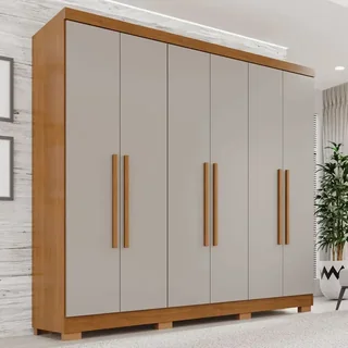 Guarda-roupa Casal 6 Portas 2 Gavetas França Wt