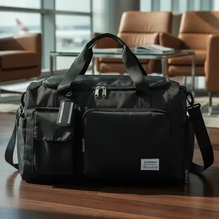 Bolsa De Mão Mala Para Viagem 10kg Feminina Academia Preto Liso