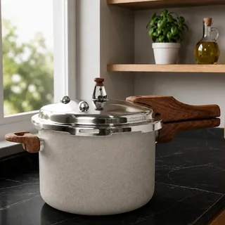 Panela Pressão 4,2l Indução Cerâmica 4 Válvulas Segurança