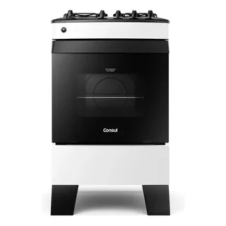 Fogão Consul 4 Bocas Branco Com Mesa Esmaltada - Cfo4zab