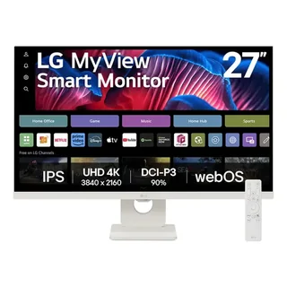 Monitor LG MyView Smart - Tela IPS 27", WebOS, ThinQ Home 27SR73U