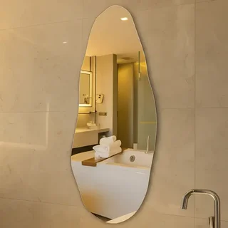 Espelho Orgânico 70cm Decoração Lapidado Design Moderno Luxo