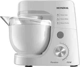 Batedeira Planetária, Mondial, Branco, 700W, 220V - BP-03-W