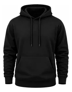 Moletom Canguru Com Capuz Masculino Flanelado Liso