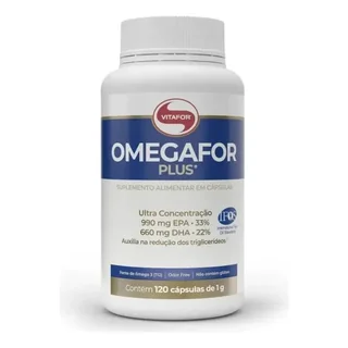 Omegafor Plus 120 Cápsulas Ômega 3 Vitafor