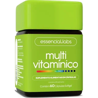 MULTIVITAMINICO de A a ZINCO - Polivitamínico com Fórmula Avançada e Concentrada - 60 cápsulas
