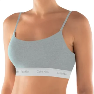 Top Sutiã Calvin Klein Original Algodão Cotton Costas Naked