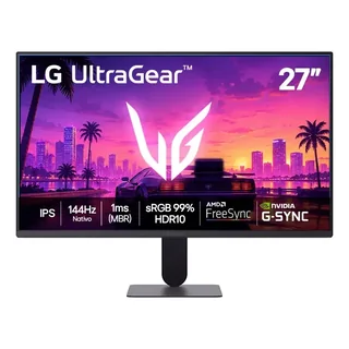 Monitor LG Ultragear 27 , 144hz, 1ms(mbr), Preto - 27g411b