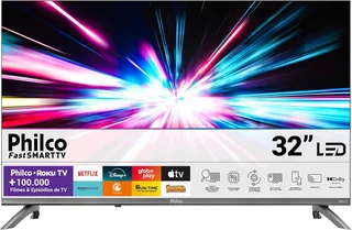 Smart Tv 32 Hd P32crb Roku Tv Hdr10 Philco
