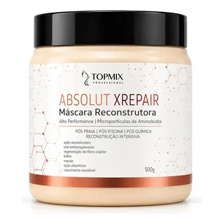 Máscara Reconstrução Capilar 500g Absolut X-repair Topmix