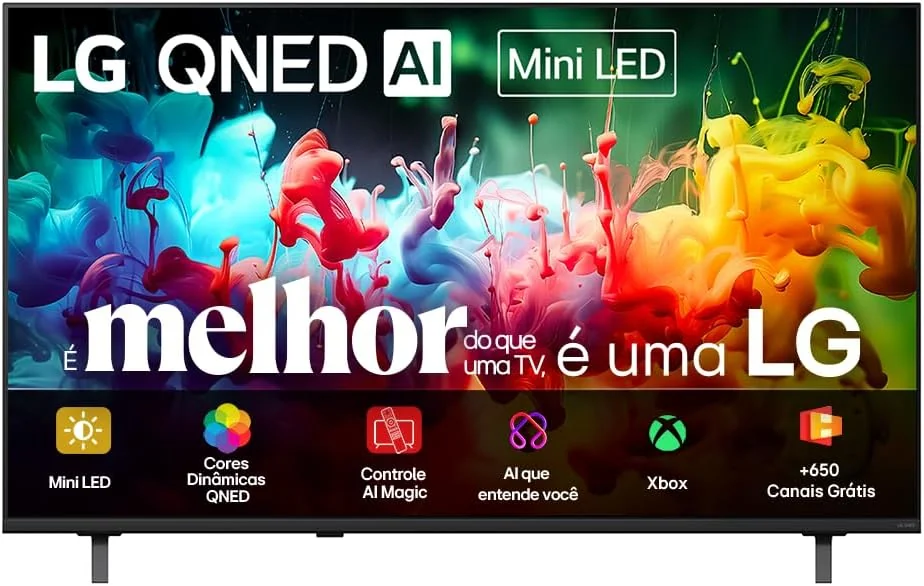 Smart TV 4K 75" LG QNED Mini LED AI QNED70 75QNED70BSA