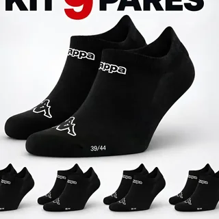 Kit com 9 Pares Meias Kappa Sapatilha