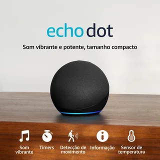 Echo Dot (Geração mais recente) Smart speaker com Alexa