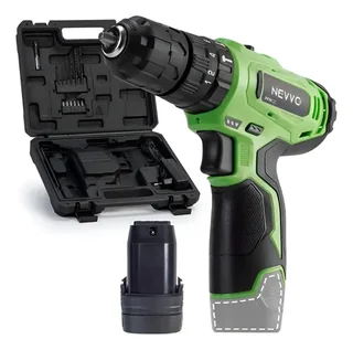 Parafusadeira Impacto 12v 25nm 2 Velocidades C/ Acessórios Verde 12v 50/60 Hz