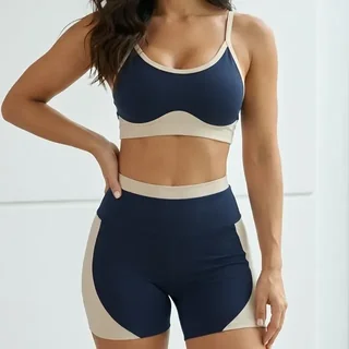 Conjunto Fitness Academia Treino Anatomico Top Duplo Recorte