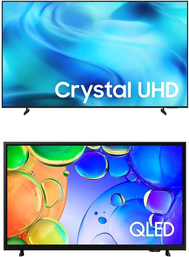 Samsung Combo Smart TV 70" Crystal UHD 4K U8000H + Samsung Smart TV 43" QLED Full HD