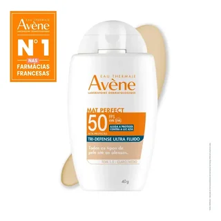 Protetor Solar Facial Avène Mat Perfect Tri-Defense FPS50 Tom Claro, 40g