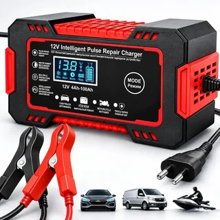 Carregador Inteligente De Bateria Automotiva 12v 6a Bivolt