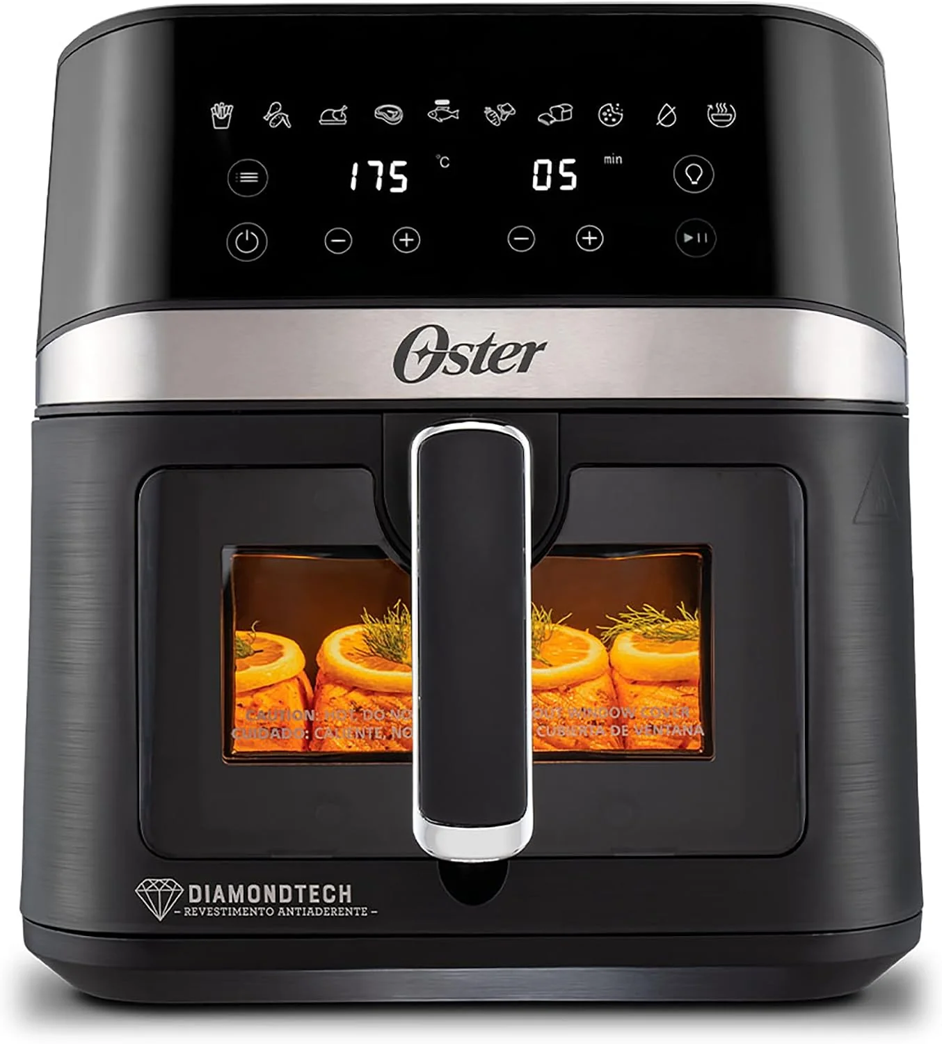 Fritadeira DiamondTech Oster 6L com Visor Transparente - 220V