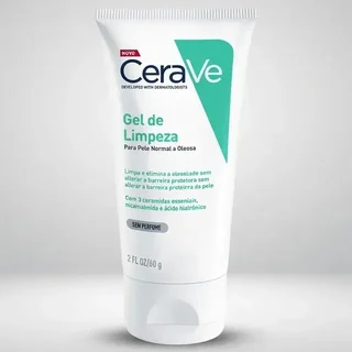 Gel de Limpeza Facial Pele Oleosa 3 Ceramidas e Niacinamida CeraVe 60g
