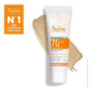 Protetor Solar Facial Antioleosidade Avène Cleanance UV FPS70 Cor Média 40g