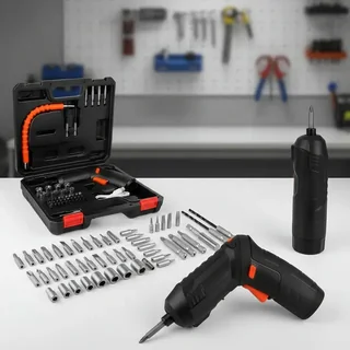 Parafusadora Elétrica Profissional 45 Peças Portátil Usb