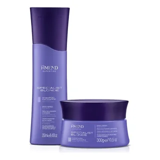 Kit Amend Specialist Blonde Matizador Shampoo E Mascara