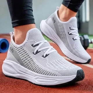 Tênis Feminino Academia Casual Confortável Mega Promoção Branco 34,0 Br