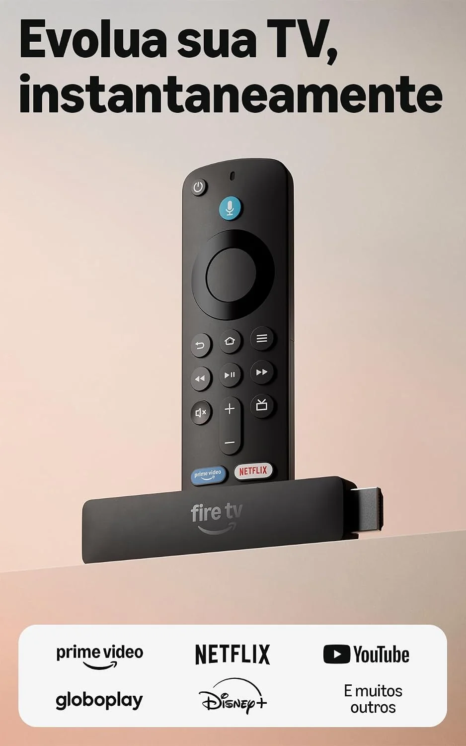 Amazon Fire TV Stick HD (modelo mais recente)