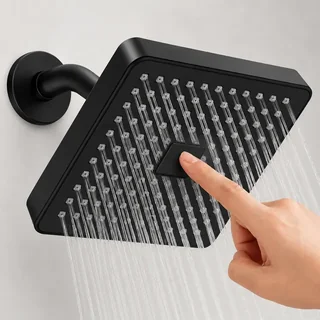 Heemli Ducha Chuveiro Alta Autolimpante Articulável Quadrada