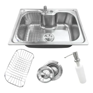 Cuba Gourmet Cozinha Aço Inox Escovado com Acessórios 60x42cm Stillus Home