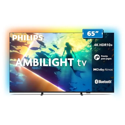 PHILIPS, Smart TV Ambilight 65" 4K, Titan OS, 65PUG8100/78
