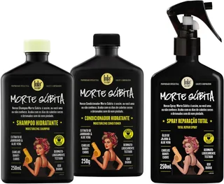 Kit Morte Súbita (Shampoo + Condicionador + Spray Reparaçao) - Lola From Rio