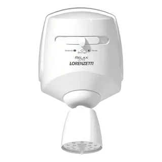 Chuveiro elétrico de parede Lorenzetti Relax Ultra branco 5500W
