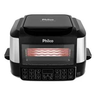 Fritadeira Air Fryer Philco Paf12a Preto Com Acabamento Em Inox