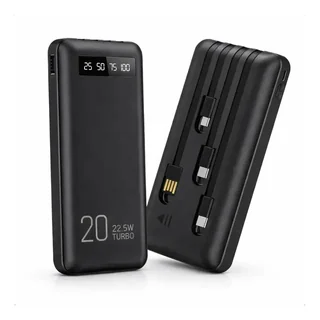 Power Bank 20000mah Carregador Portátil Turbo Rápido