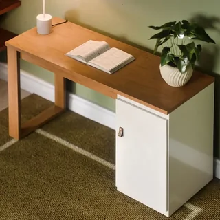 Mesa Escrivaninha Para Home Office E Escritório Com Porta