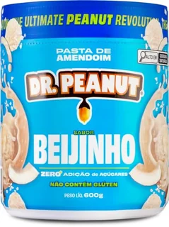 Pasta de Amendoim DR. Peanut Beijinho 600G - Com Whey Protein